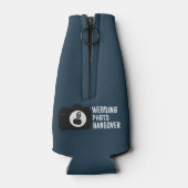 Hochzeit Foto Hangover Bierflasche Cooler Flaschenkühler (Rückseite)