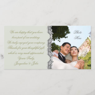 Hochzeit ~ Foto-Karte Dankeskarte