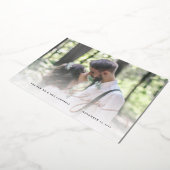 Hochzeit Foto Rose Gold Foil Danke Karte (Gedreht)