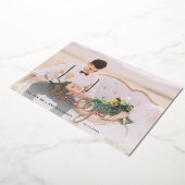 Hochzeit Foto Rose Gold Foil Danke Karte (Gedreht)