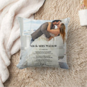 Hochzeit Foto Song Texte Kissen Kissen (Decke)