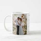 Hochzeit Foto Song Texte Moderner Sake Kaffeetasse (Links)