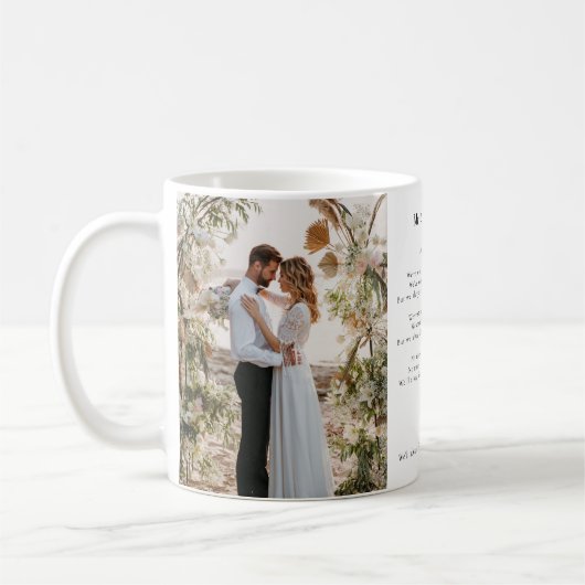 Hochzeit Foto Song Texte Moderner Sake Kaffeetasse (Links)