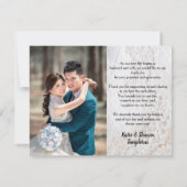 Hochzeit Foto Vielen Dank doppelseitige Imitate Sp