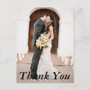 Hochzeit Foto Vielen Dank Postcard Postkarte