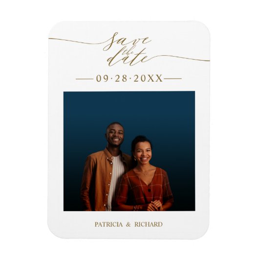 Hochzeit Foto zur Vorabanzeige Magnet (Vertikal)