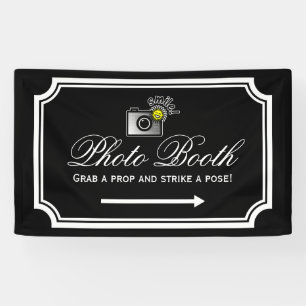 Hochzeit-Fotobooth-Schild Banner mit Anweisungen