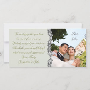 Hochzeit ~ Fotokarte Dankeskarte