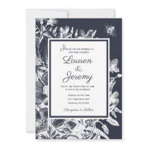 Hochzeit Französischer Bauernhof Floral Navy & Whi