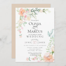 HOCHZEIT | Frühlingspastel Wasserfarben Blume