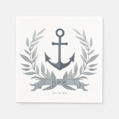 Hochzeit für Angler Serviette (Vorderseite)