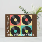 Hochzeit für die Aufzeichnung Einladung (Stehend Vorderseite)