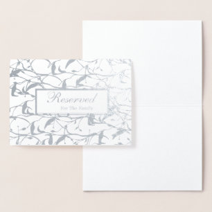 Hochzeit für die Familienkarte reserviert Folienkarte