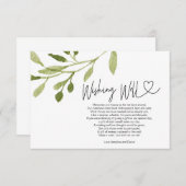 Hochzeit für die Sommerehe im Freien Begleitkarte (Vorne/Hinten)