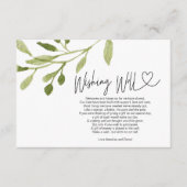 Hochzeit für die Sommerehe im Freien Begleitkarte (Vorderseite)