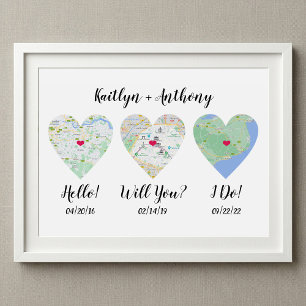 Hochzeit für niedliche Paare Poster