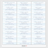 Hochzeit Gastadresse Labels Ocean Watercolor (Blatt)