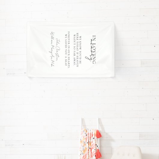 Hochzeit, Gedenkfeier, Weiß, Banner (InSitu)