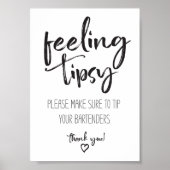 Hochzeit Gefühl Tipsy Poster (Vorne)