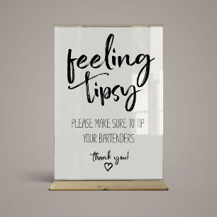 Hochzeit Gefühl Tipsy Poster
