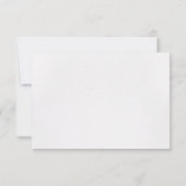 Hochzeit geometrischer Wasserfarben RSVP Karte (Rückseite)