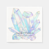 Hochzeit geometrischer Wasserfarben Serviette (Vorderseite)