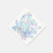 Hochzeit geometrischer Wasserfarben Serviette (Ecke)