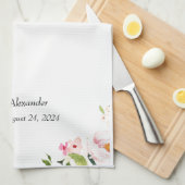 Hochzeit Geschirrtuch (Viertel Falte)