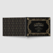 Hochzeit | Glam Art Deco Black Gatsby Stil der 20e Gästebuch (Voll)