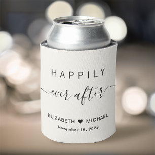 Hochzeit glücklich bis ans Lebensende Creme Dosenkühler