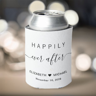 Hochzeit glücklich bis ans Lebensende Weiß Dosenkühler
