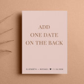 Hochzeit glücklich für immer nach dem Party Blush  Einladung