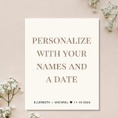 Hochzeit glücklich immer nach dem Party Creme Einl