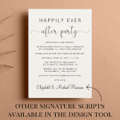 Hochzeit glücklich immer nach dem Party Empfang Cr Einladung