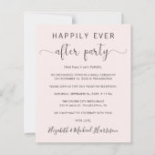 Hochzeit glücklich immer nach Party QR-Code rosa (Vorderseite)