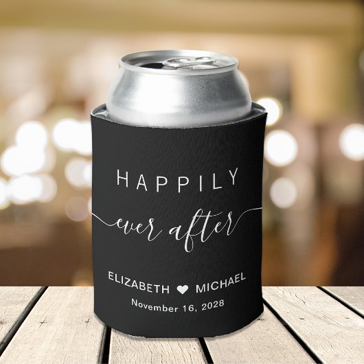 Hochzeit glücklich immer nach schwarz dosenkühler