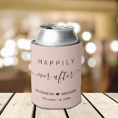 Hochzeit glücklich je nach Blush Pink Dosenkühler