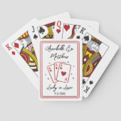 Hochzeit Glücklich Verliebt Spielkarten (Rückseite)
