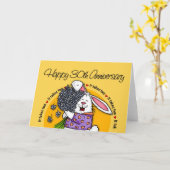 Hochzeit - glücklicher 30. Jahrestag Karte (Gelbe Blume)