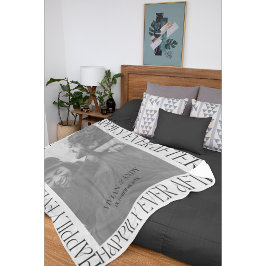 Hochzeit glücklicherweise immer nach einem Foto Mo Fleecedecke