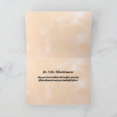 Hochzeit Glückwunsch Braut und Groom Sepia Karte (Innenseite)