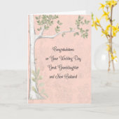 Hochzeit Glückwunsch GroßmutterEhemann Karte (Gelbe Blume)