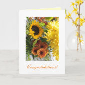 Hochzeit "Glückwunsch! Karte (Gelbe Blume)