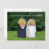 Hochzeit ....Glückwunsch Postkarte (Vorne/Hinten)