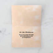 Hochzeit Glückwunsch Sepia Bride und Groom Karte (Innenseite)