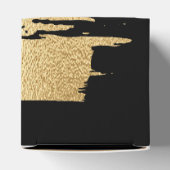 Hochzeit Gold und Schwarz Klassiker Geschenkschachtel (Oben)