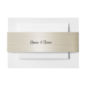 Hochzeit Golden Bronze Shiny Elegante Einladungsbanderole (Vorderseite Beispiel)