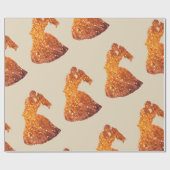 Hochzeit, goldenes Pfropfpapier, Valentine Geschenkpapier (Flach)