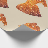 Hochzeit, goldenes Pfropfpapier, Valentine Geschenkpapier (Ecke)