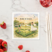 Hochzeit Golf - Lucky in Love - St. Patrick's Day  Serviette (Beispiel)
